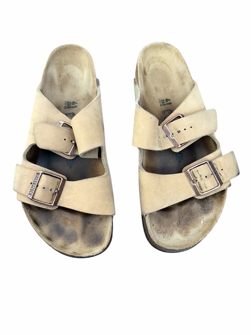 Birkenstock Arizona Taupe Suede Sandals EU 41 US Women’s 10 Regular Wide